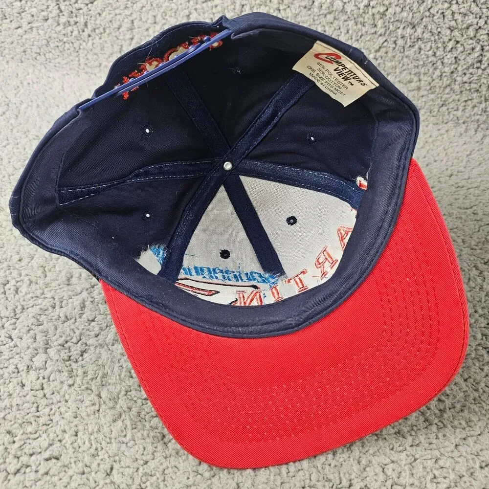 Mark Martin Hat Blue Red NASCAR #6 Snapback Cap Embroidered Racing 6 Panel
